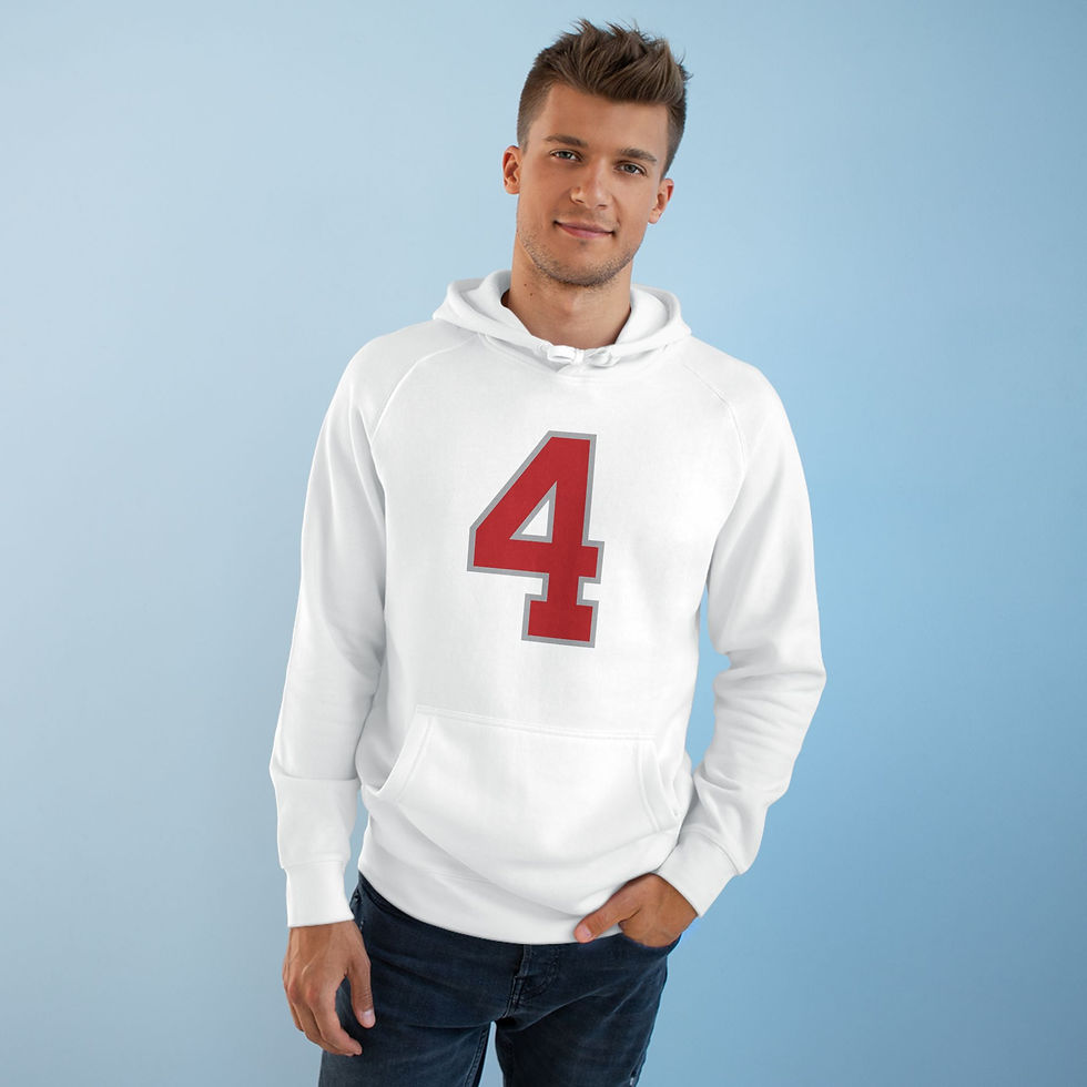 Thumbnail: The Jeremiah 4 Hoodie – Red Varsity Athletic Pullover