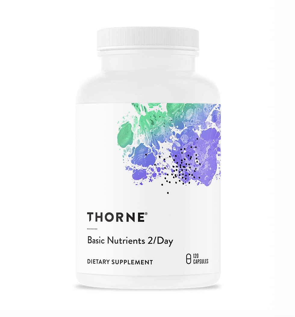 Thorne Multivitamin to support getting in ALL your nutrients!
