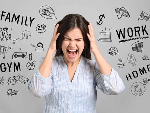 Stressed woman