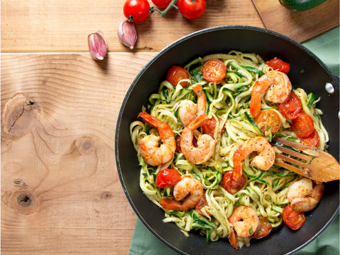 Light and Flavorful Shrimp Scampi with Zucchini Noodles