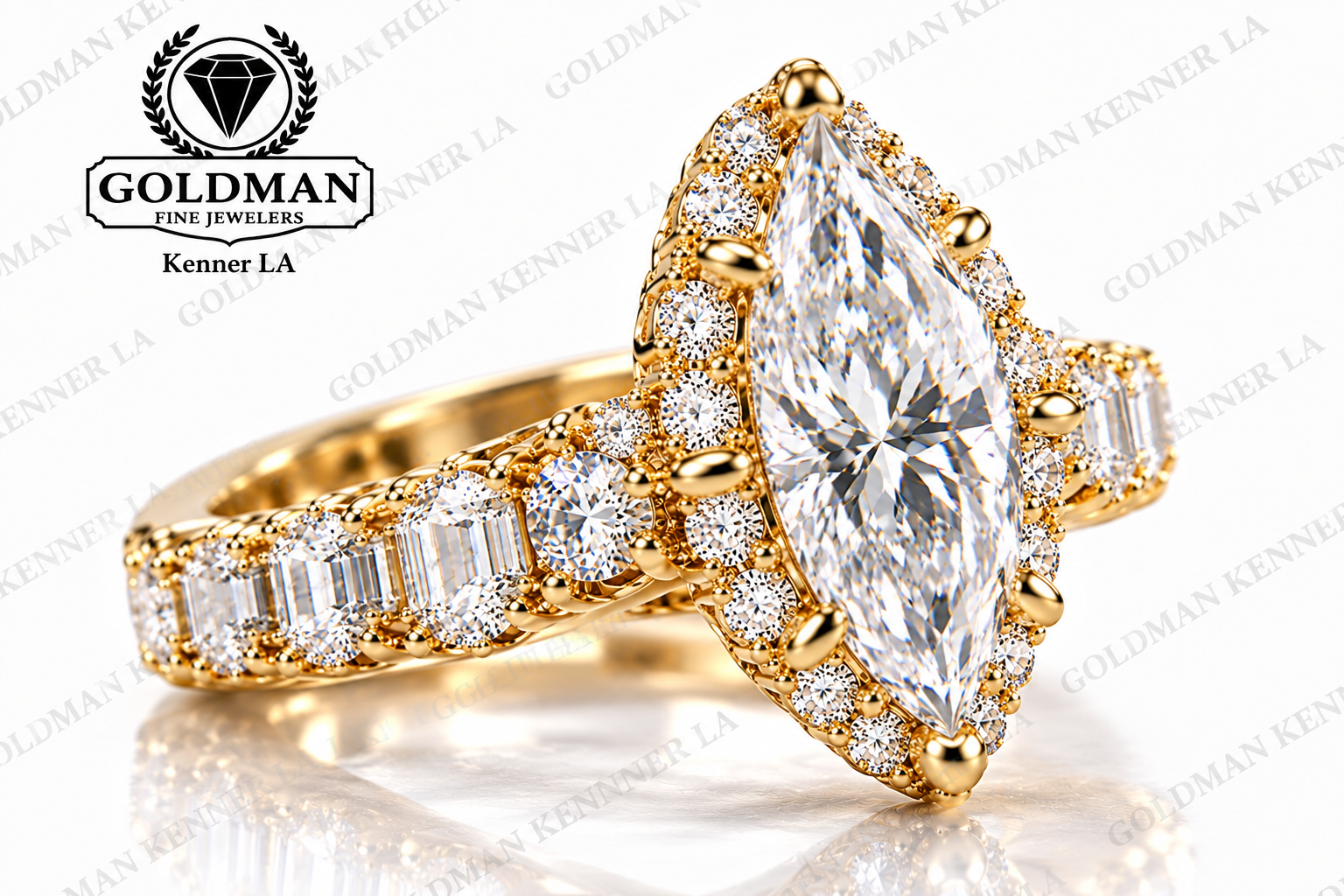 14K WHITE Gold 2.5ct Lab-Diamond Engagement RIng