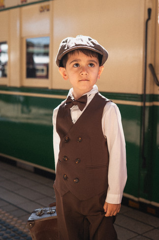 retro-inspired photograph of a boy