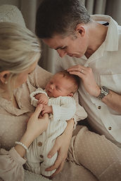 parents of newborn baby at home in sydney