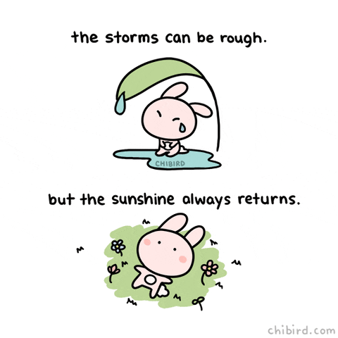 "The storms can be rough, but the sunshine always returns."
