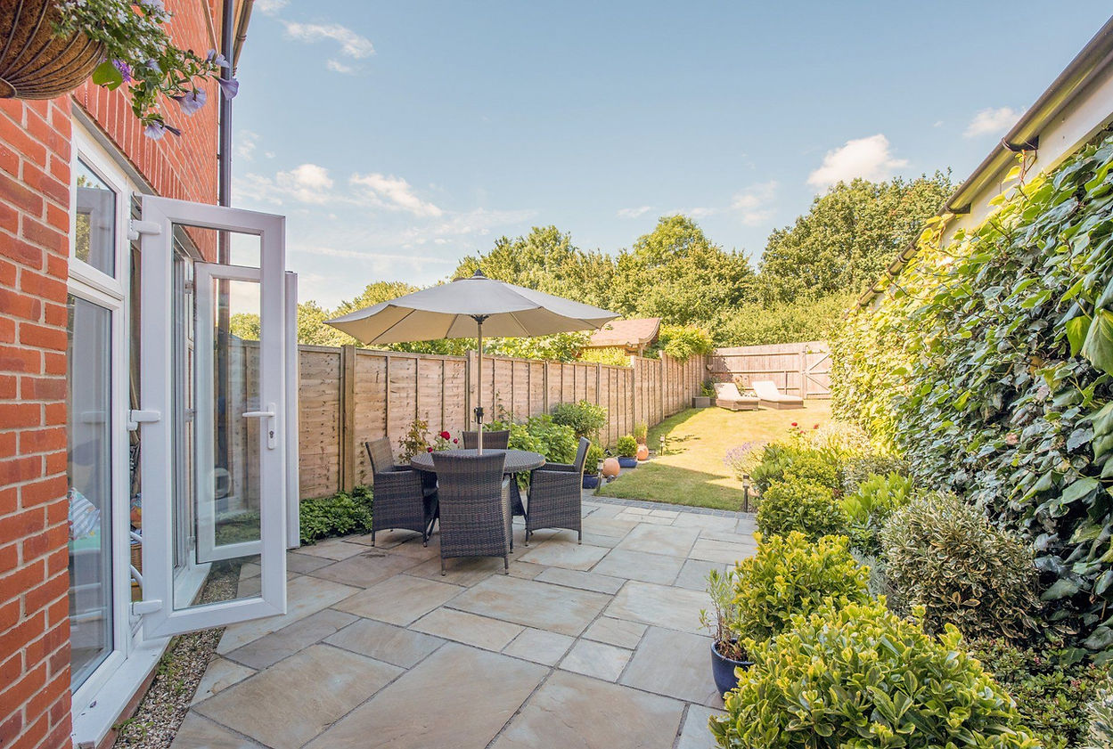 Garden and patio
