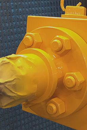 yellow epoxy coating