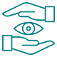 hands and eye icon