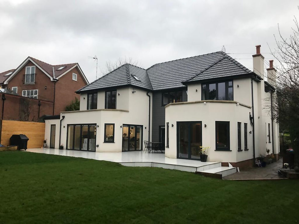 House renovation with rear extension: after