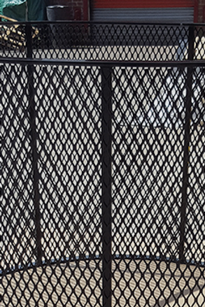 Powder coated metal