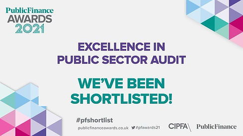 SHORTLIST FOR PUBLIC FINANCE AWARDS 2021 "EXCELLENCE IN PUBLIC SECTOR AUDIT"