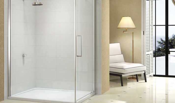 bathroom with lamp and chair in corner