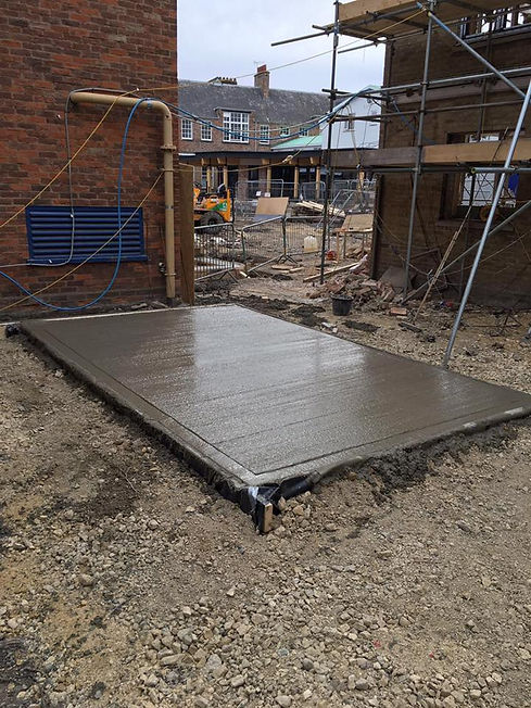 Concrete platform