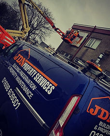 Blue JDN branded van