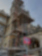 scaffolding around a listed building