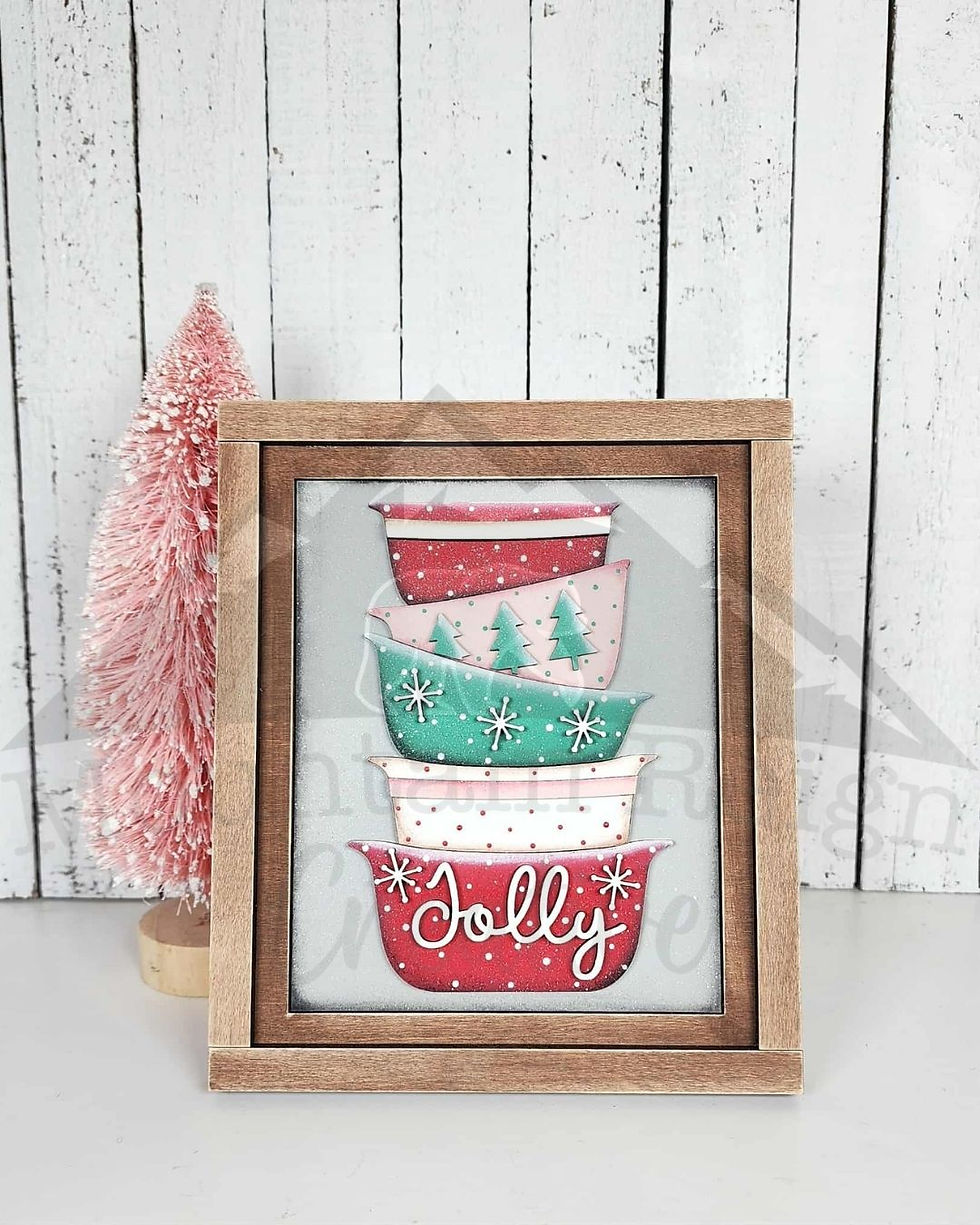 Thumbnail: Christmas Baking Sign Trio Inserts | 5" x 6.25" Interchangeable |cookies