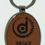 Thumbnail: Metal/Leather Customized Oval Keychain
