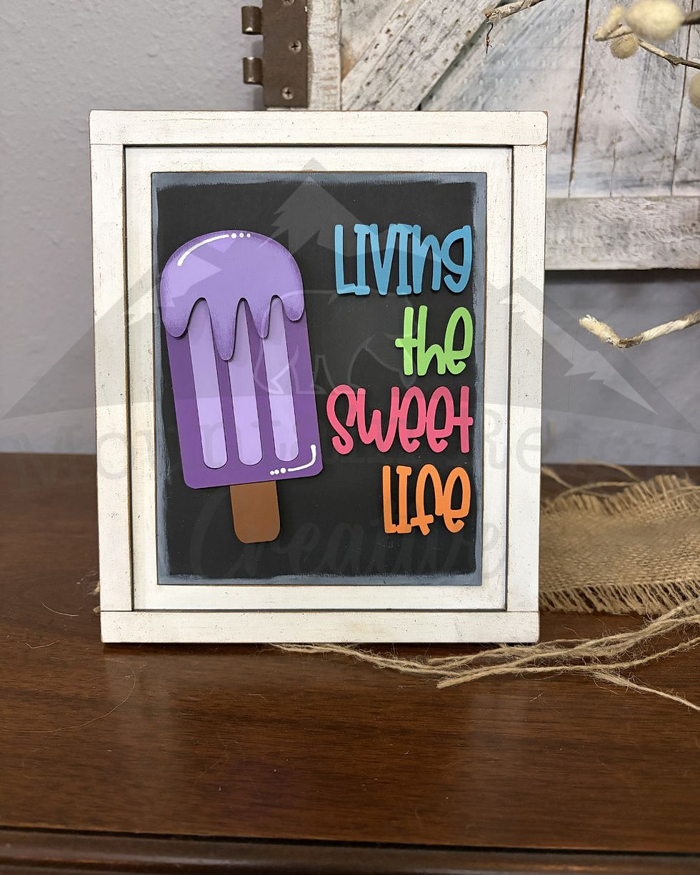 Thumbnail: Sweet Summertime Trio Inserts | 5" x 6.25" Interchangeable | popsicle sun summer
