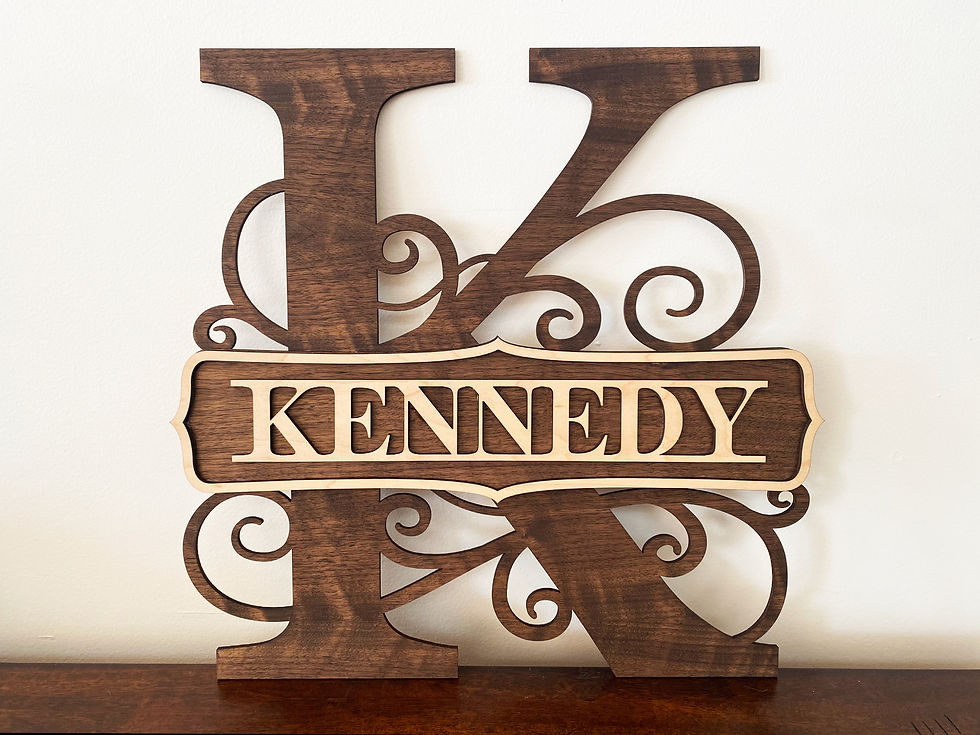 Thumbnail: Split Monogram Multi Layered Sign