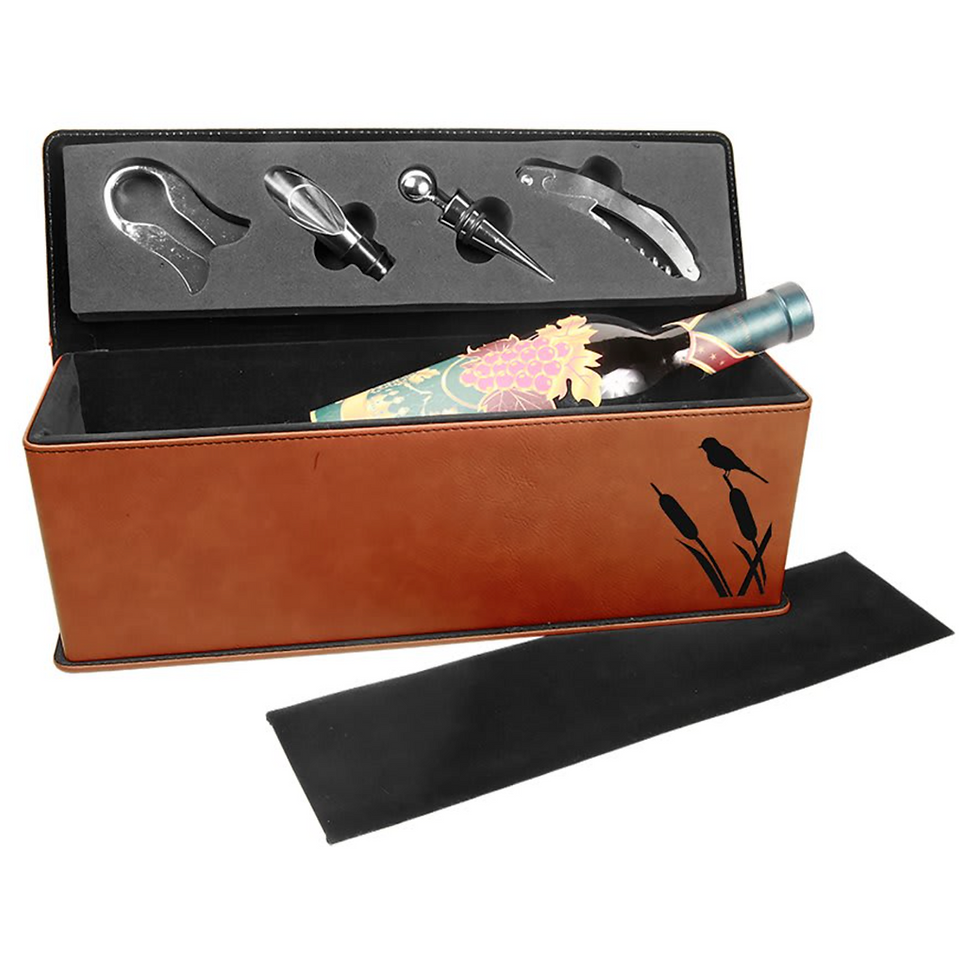 Thumbnail: Leather Single Wine Box with Tools
