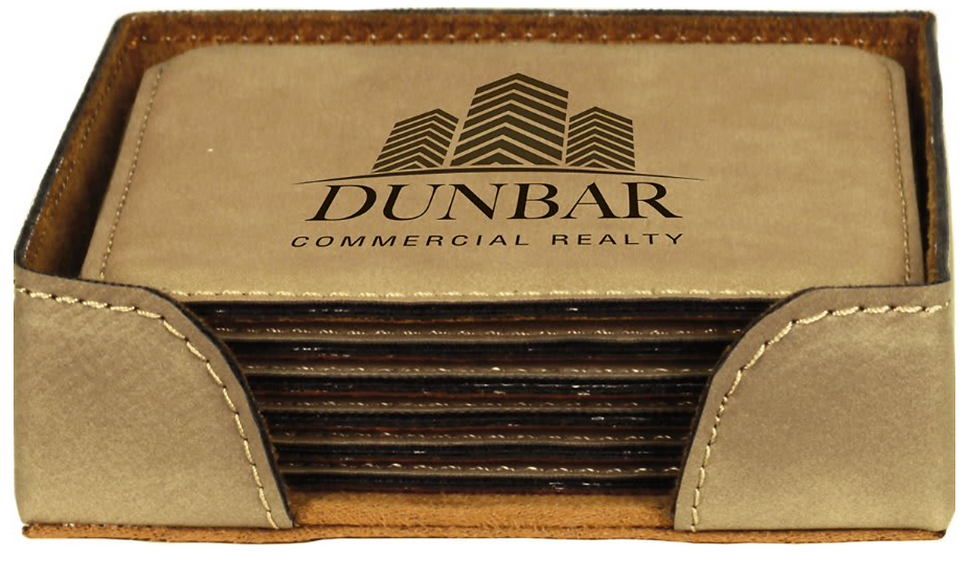 Thumbnail: Leather  Square Coasters set of 6