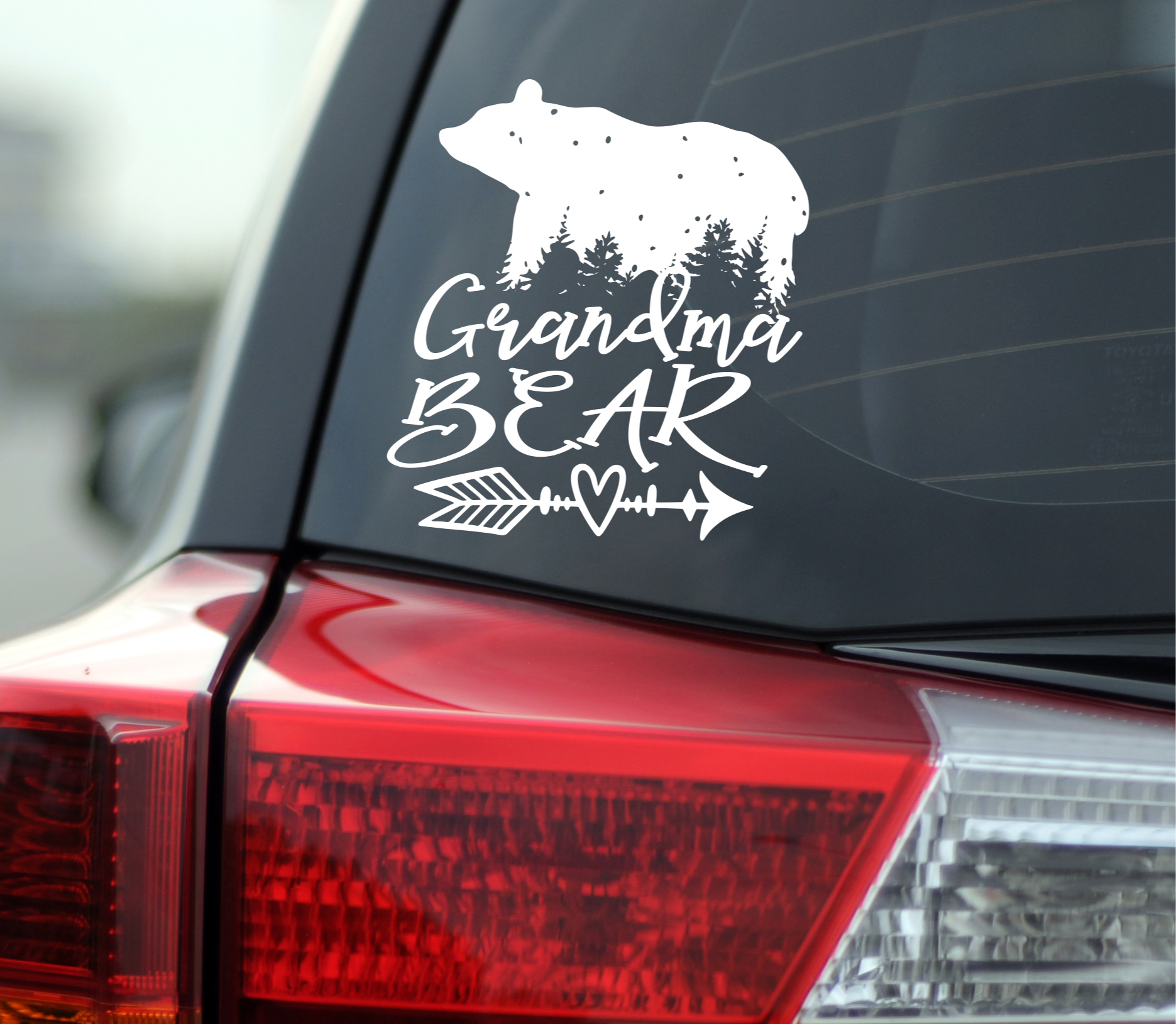Grandma Bear Forest Vinyl Decal