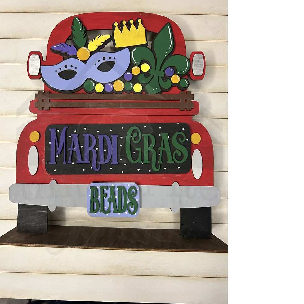 Thumbnail: Mardi Gras Farmhouse Interchangeable Insert
