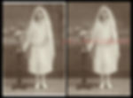 High angle view of a vintage photograph being restored on a digital tablet