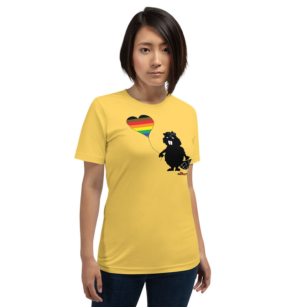 Thumbnail: Women's Short-Sleeve T-Shirt-Beaver/Balloon Pride Series