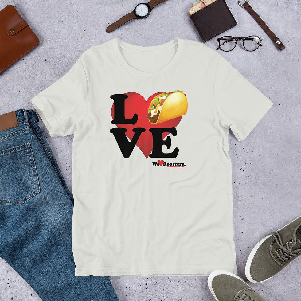 Thumbnail: Unisex Short-Sleeve T-Shirt-Love/Tacos