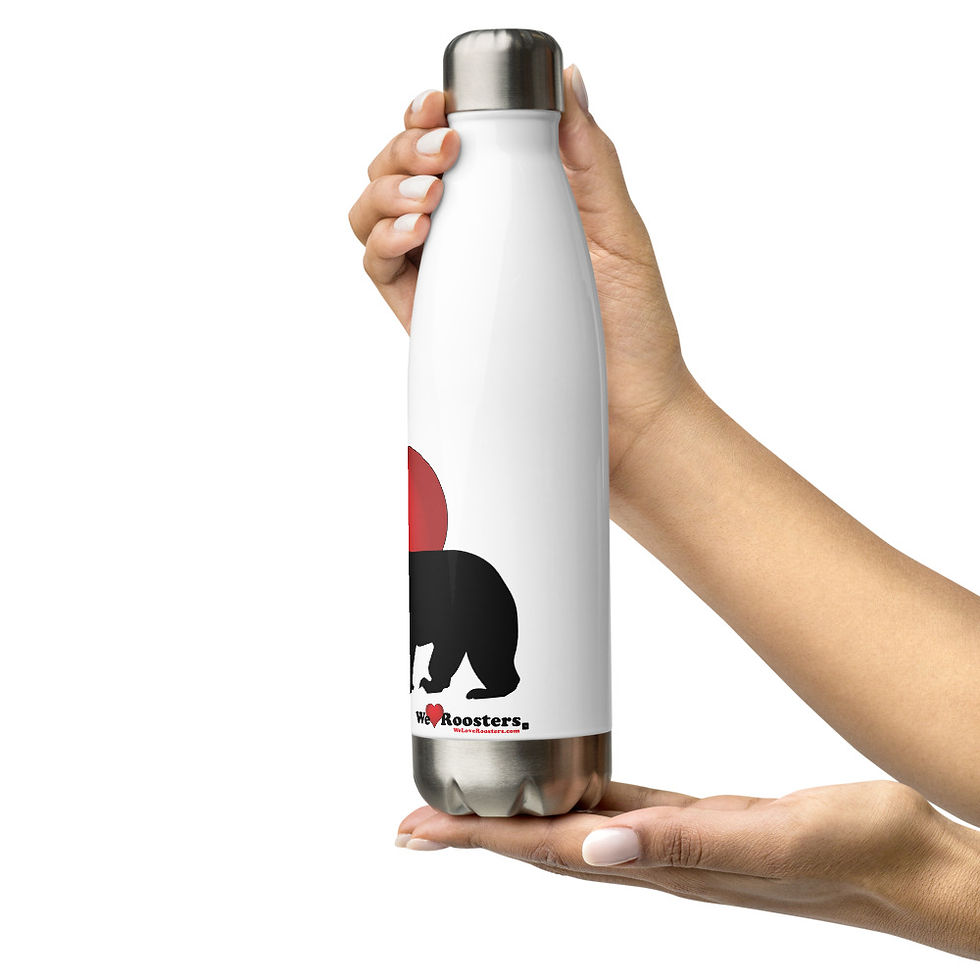 Thumbnail: Stainless Steel Water Bottle-Heart/Bears