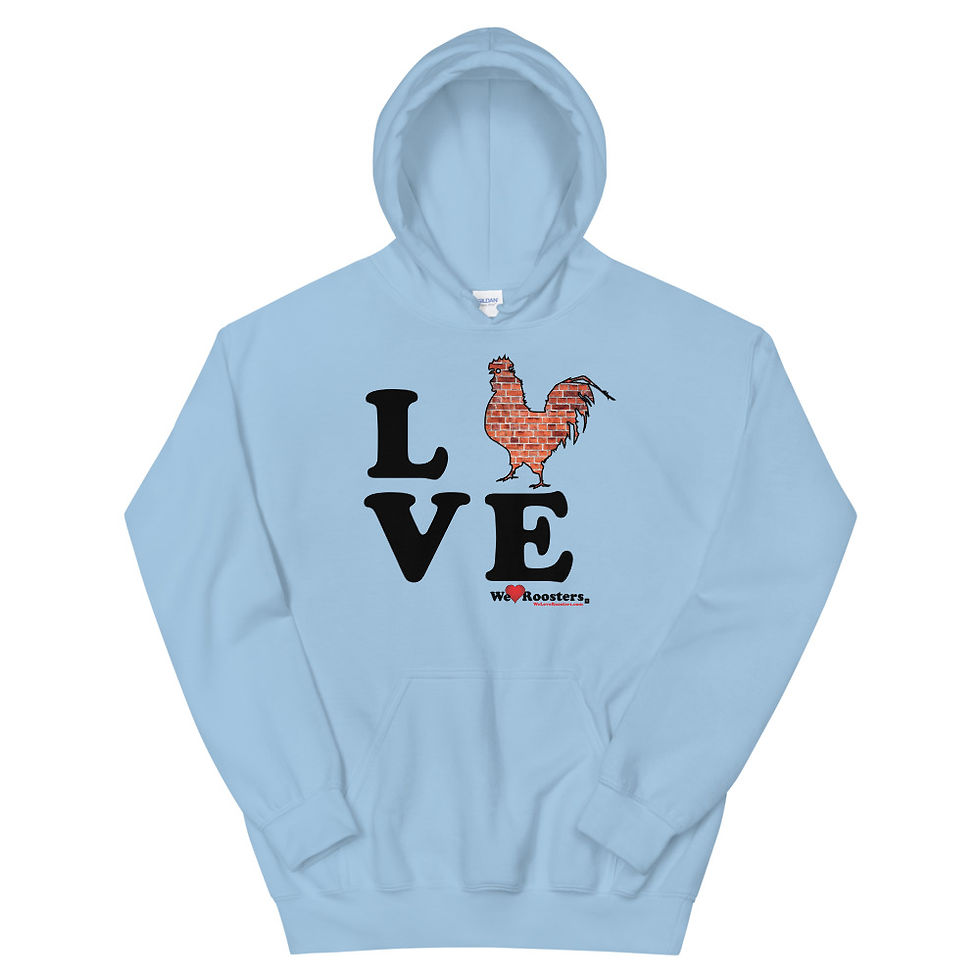 Thumbnail: Unisex Heavy Weight Hoodie - Love/Rooster Brick
