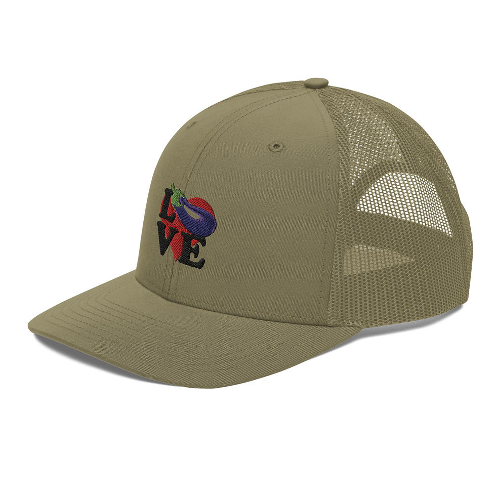 Thumbnail: Trucker Cap-Love/Eggplant