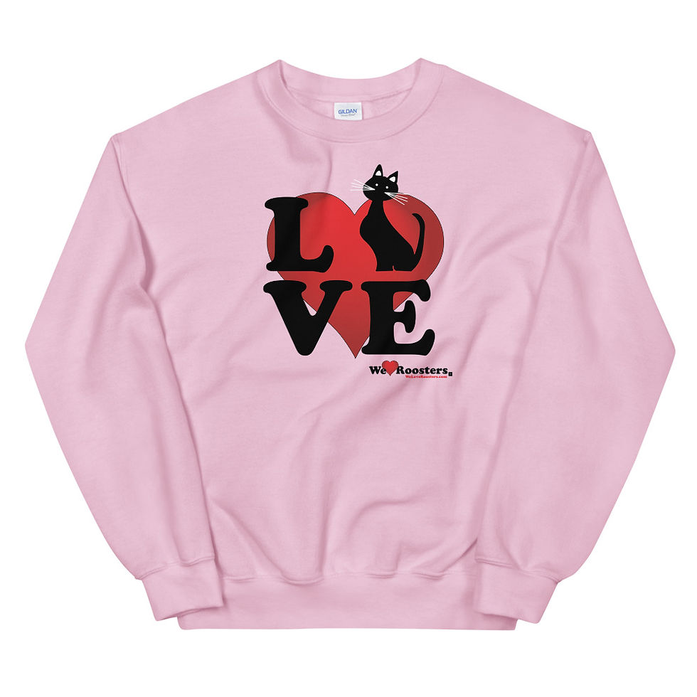 Thumbnail: Women's Sweatshirt-Love/Kitty