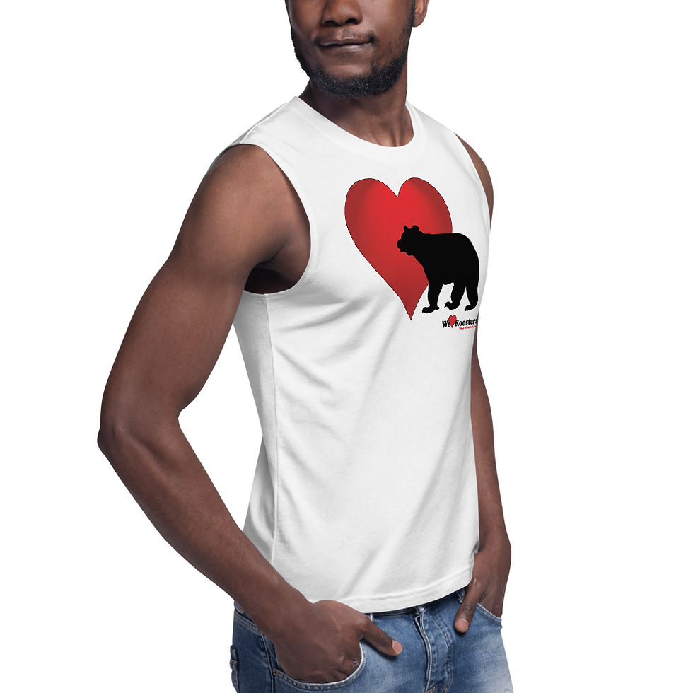 Thumbnail: Men's Muscle Shirt - Heart/Bears