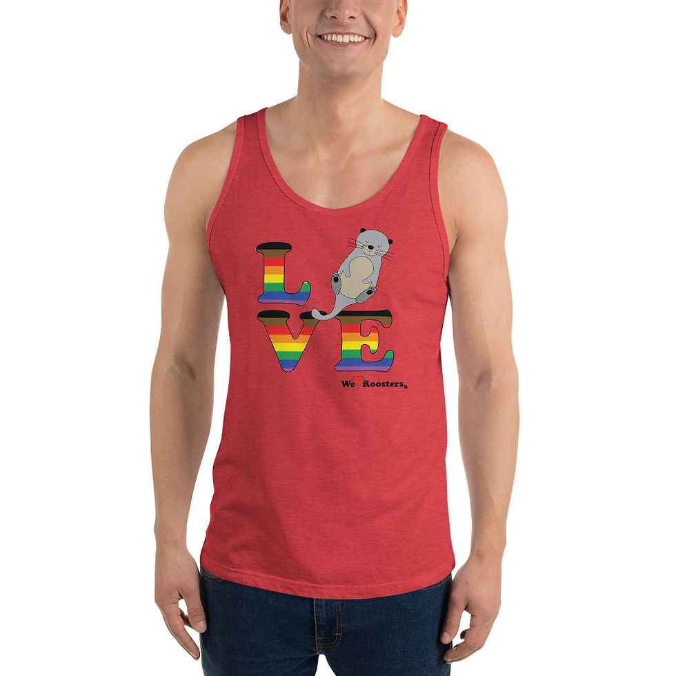 Thumbnail: Unisex Tank Top-Love/Otters Pride Series