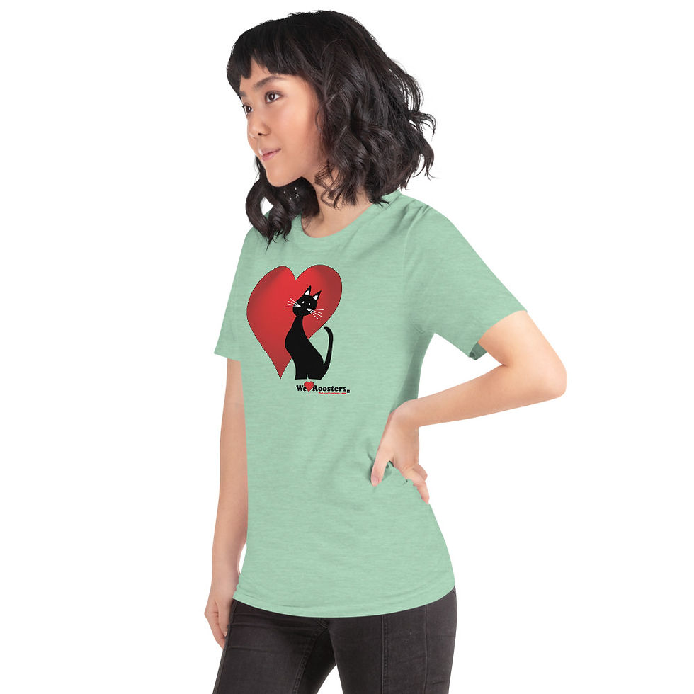 Thumbnail: Womens Short-Sleeve T-Shirt-Heart/Kitty