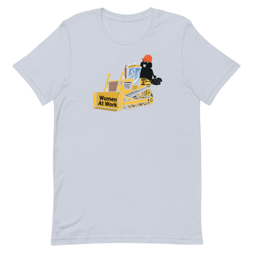 Thumbnail: Women's Short-Sleeve T-Shirt-Beaver/Bulldozer