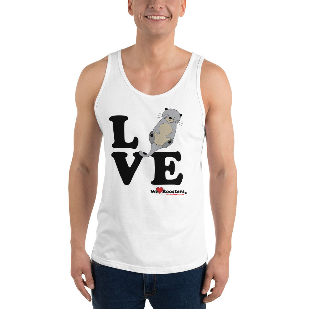 Unisex Tank Top-Love/Otters wo_Heart