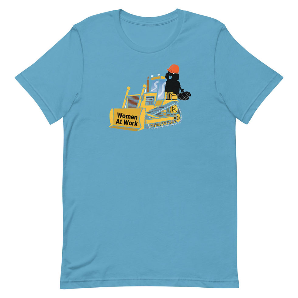 Thumbnail: Women's Short-Sleeve T-Shirt-Beaver/Bulldozer