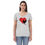 Thumbnail: Women’s recycled v-neck t-shirt-Heart/Rooster