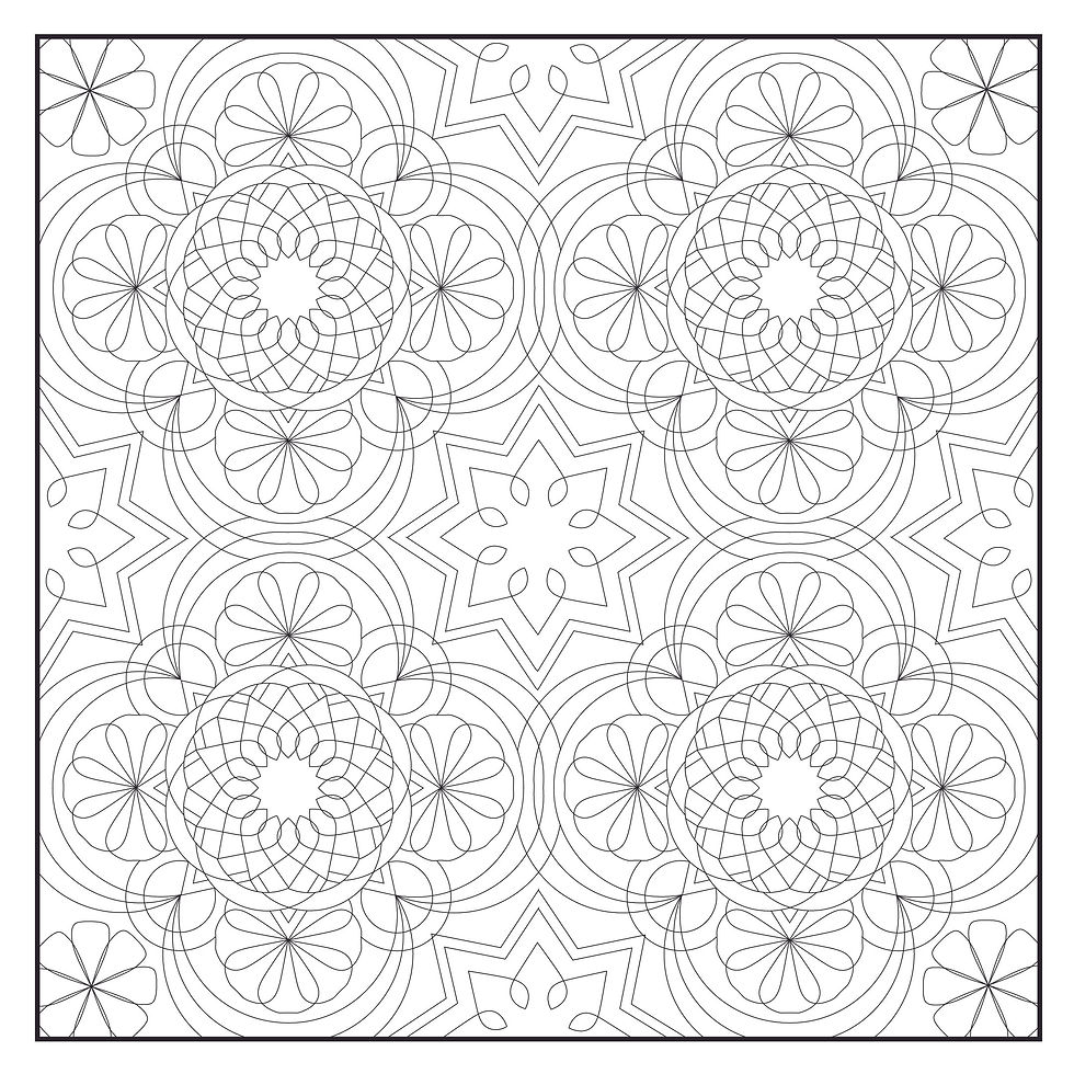 Thumbnail: Digital Fiesta Quilting Pattern
