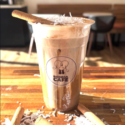 The La Isla Latte at Bodega Cafe in Virginia Beach