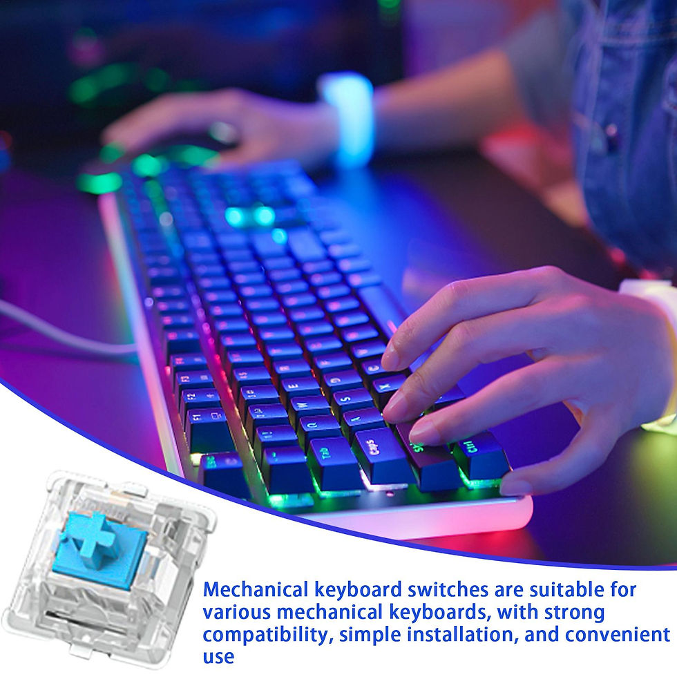 Miniatura: 30Pcs Mechanical Keyboard Replacement Axis Clicky Linear Tactile silent Cross Sh