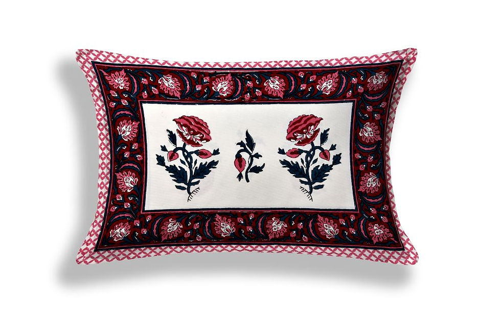 Thumbnail: Ethnic Print Premium Cotton Single Bedsheet with 2 Pillow Covers