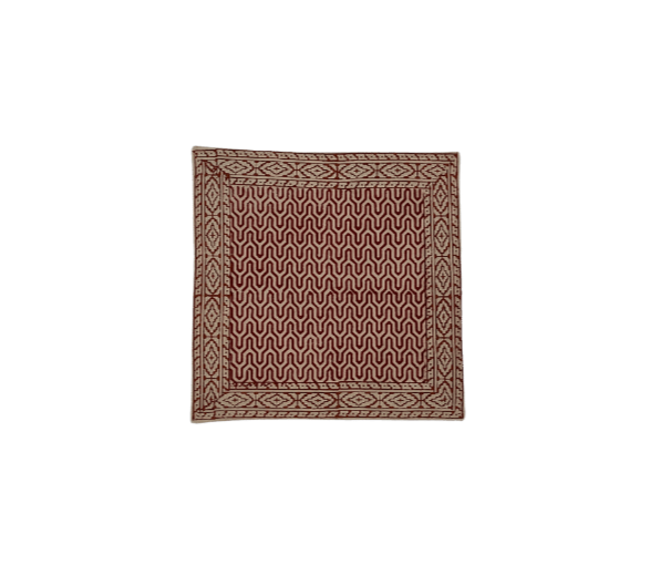 Thumbnail: Red Colour Handmade Cushion Cover/Pillow