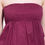Thumbnail: Long Tube Jumpsuit Cotton Plain Burgundy