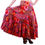 Thumbnail: Long Tier Skirt Cotton Print Red Chakra