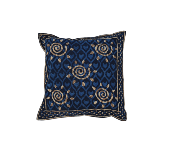 Thumbnail: Blue Colour Handmade Cushion Cover/Pillow