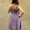 Thumbnail: Ahita Short Dress Cotton Print Purple
