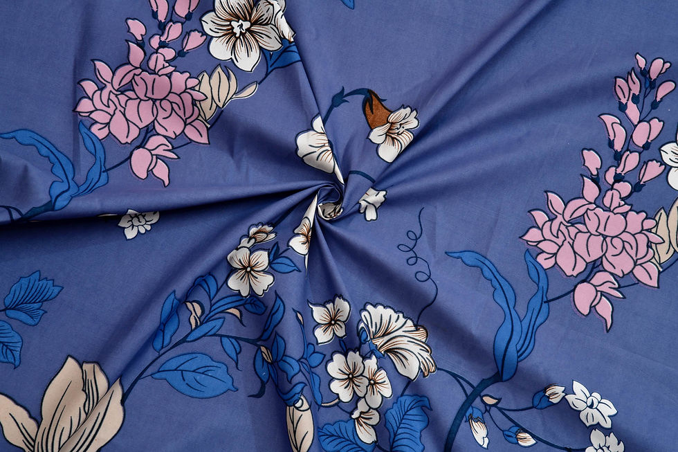 Thumbnail: Print Cotton Bed Sheet with 2 Pillow Covers Combo Double King Size (108 x 108)